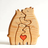 Ornement puzzle en bois DIY