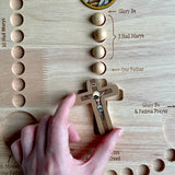 Chapelet en bois coloré