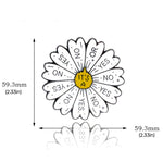Broche en forme de roue tournante