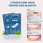Tiras blanqueadoras dentales: rápidas. Suaves. Sin residuos.