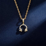 Collier à pendentif d'écouteurs