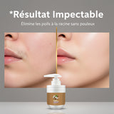 Crème dépilatoire douce à l'huile de coco pour le visage