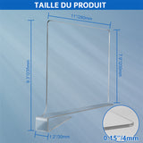 Séparateurs d'étagères en acrylique pour l'organisation des placards