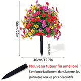 Violette artificielle pour le jardin, l'intérieur et la décoration d'intérieur