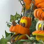 Décoration d'Halloween avec citrouilles magiques