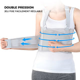 Ceinture de travail avec ceinture de fixation côtelée