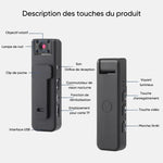 Enregistreur vidéo et audio 2-en-1 Ultra HD pour le sport