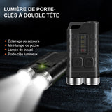 Mini lampe de poche porte-clés magnétique