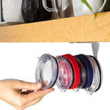 Organisateur de couvercles de gobelets d'armoire