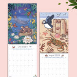 Calendrier mural des animaux 2024