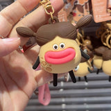 Porte-clés créatif et amusant en silicone, pendentif cloche