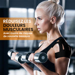 Bande kinésiologique pour soulager les douleurs à l'épaule