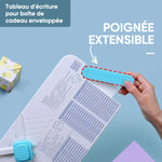 Tableau d'écriture pour boîte de cadeau enveloppée