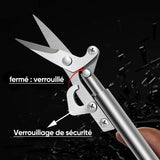 Ciseaux de Jardinage Portatifs à Bouts Pointus