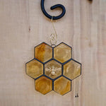 Ornement d’abeille en vitrail ou attrape-soleil