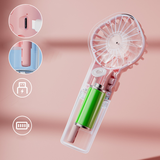 Mini ventilateur de poche brumisateur