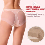 Slip moulant taille haute en soie glacée sans couture