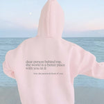 Sweat-shirt 'Dear Person Behind Me'