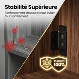 Équerres d’angle en fer 2-en-1 à double boucle