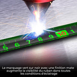 Ruban à mesurer en acier fluorescent
