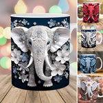 Tasse imprimée éléphant