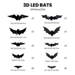 Décoration LED Chauve-Souris 3D