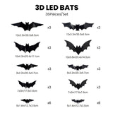 Décoration LED Chauve-Souris 3D