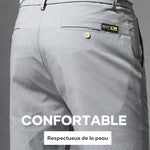 Pantalon stretch en soie Ice