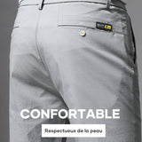 Pantalon stretch en soie Ice