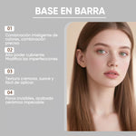 Base de maquillaje en barra 2 en 1 que cambia de color