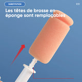 Brosse à Pot Rotative à Deux Têtes