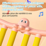 Jeu de réaction et d'adresse « Attrape le bâton de la pieuvre »