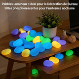 Pierres de jardin phosphorescentes