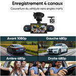 Caméra de tableau de bord 4 canaux 1080P HD