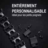 Bracelet multifonctionnel en acier inoxydable 29-en-1