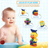 Jouets de bain à roue hydraulique en forme de canard