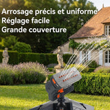 Arroseur oscillant réglable à large couverture