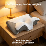Oreiller en mousse à mémoire de forme pour douleurs cervicales