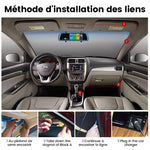 10 » Mirror Dash Cam Caméra avant et arrière Vision nocturne 1080P Touch Screen Car Recorder