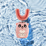 Brosse à dents électrique en forme de U pour enfants