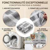 Peignoir de bain de luxe en microfibre pour chien