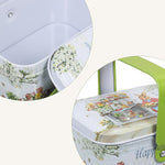 Boîte en fer-blanc de décoration de Pâques