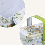 Boîte en fer-blanc de décoration de Pâques