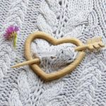 Broche avec Motif Animal en Bois (Clip de Chandail)