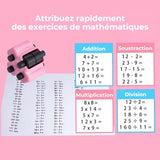 Ensemble de Tampons Rouleaux de Pratique Mathématique 4-en-1
