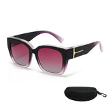 Lunettes de Soleil Carrées Polarisées avec Design Enveloppant