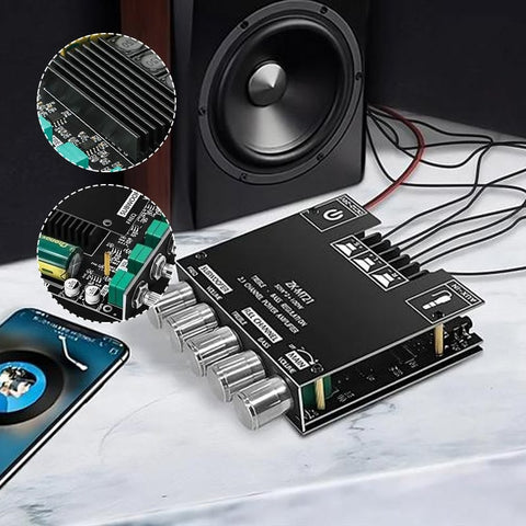 Module amplificateur de puissance pour récepteur audio 2.1 canaux