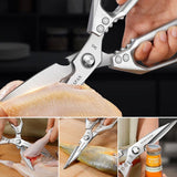 ✨ Ciseaux de cuisine polyvalents - Ciseaux de cuisine en acier inoxydable