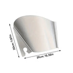 Bouclier verseur en acier inoxydable