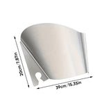 Bouclier verseur en acier inoxydable
